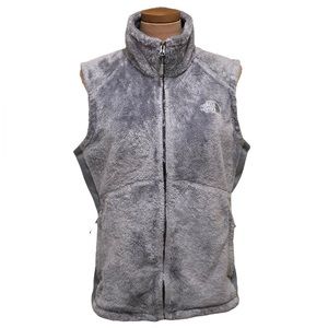 The North Face Osito Vest Size XL Silver Gray Full Zip High Neck